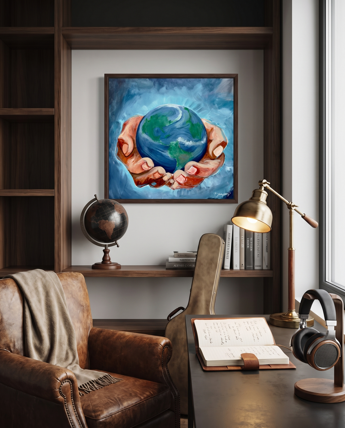 The World Is Yours Original Art Satin Poster Print
