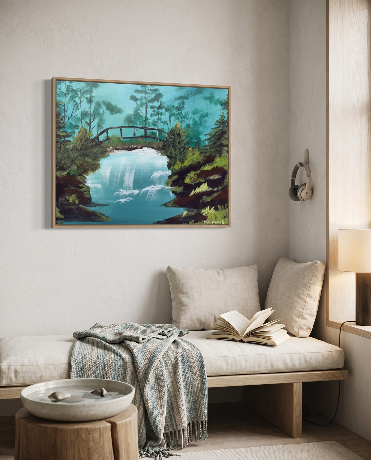Still Waters Whisper Original Art Satin Poster Print