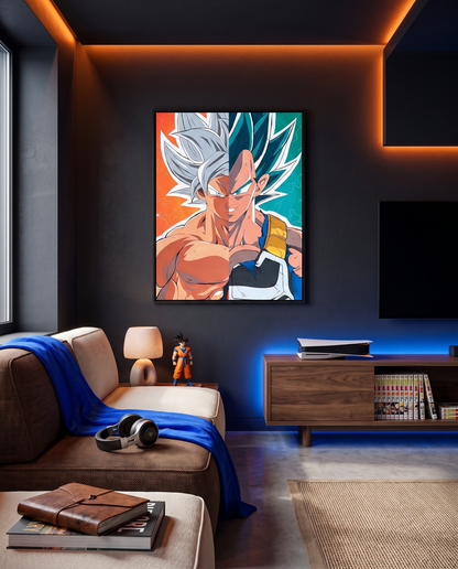 DBZ Split Satin Poster