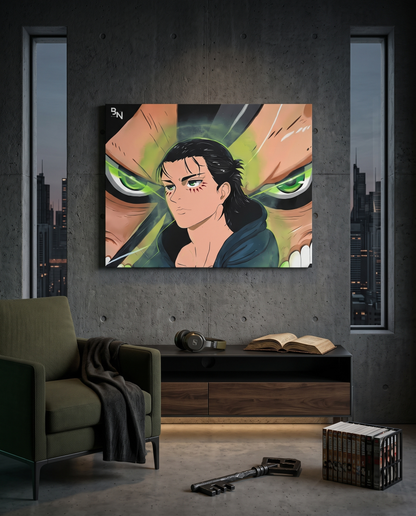 Eren Yeager Attack on Titan Wall Art Canvas Print